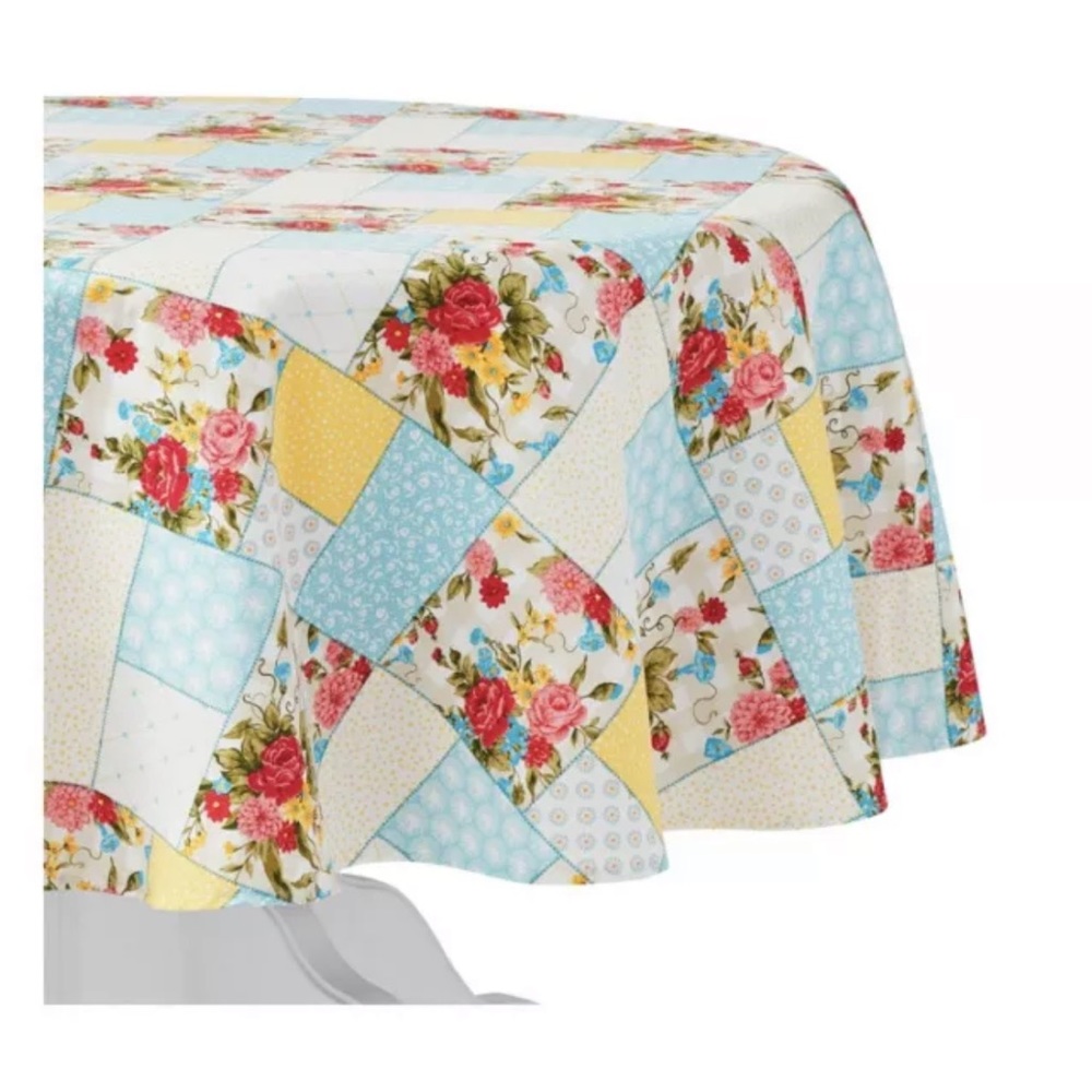 Floral 70” Tablecloth ROUND - Picture 2 of 7
